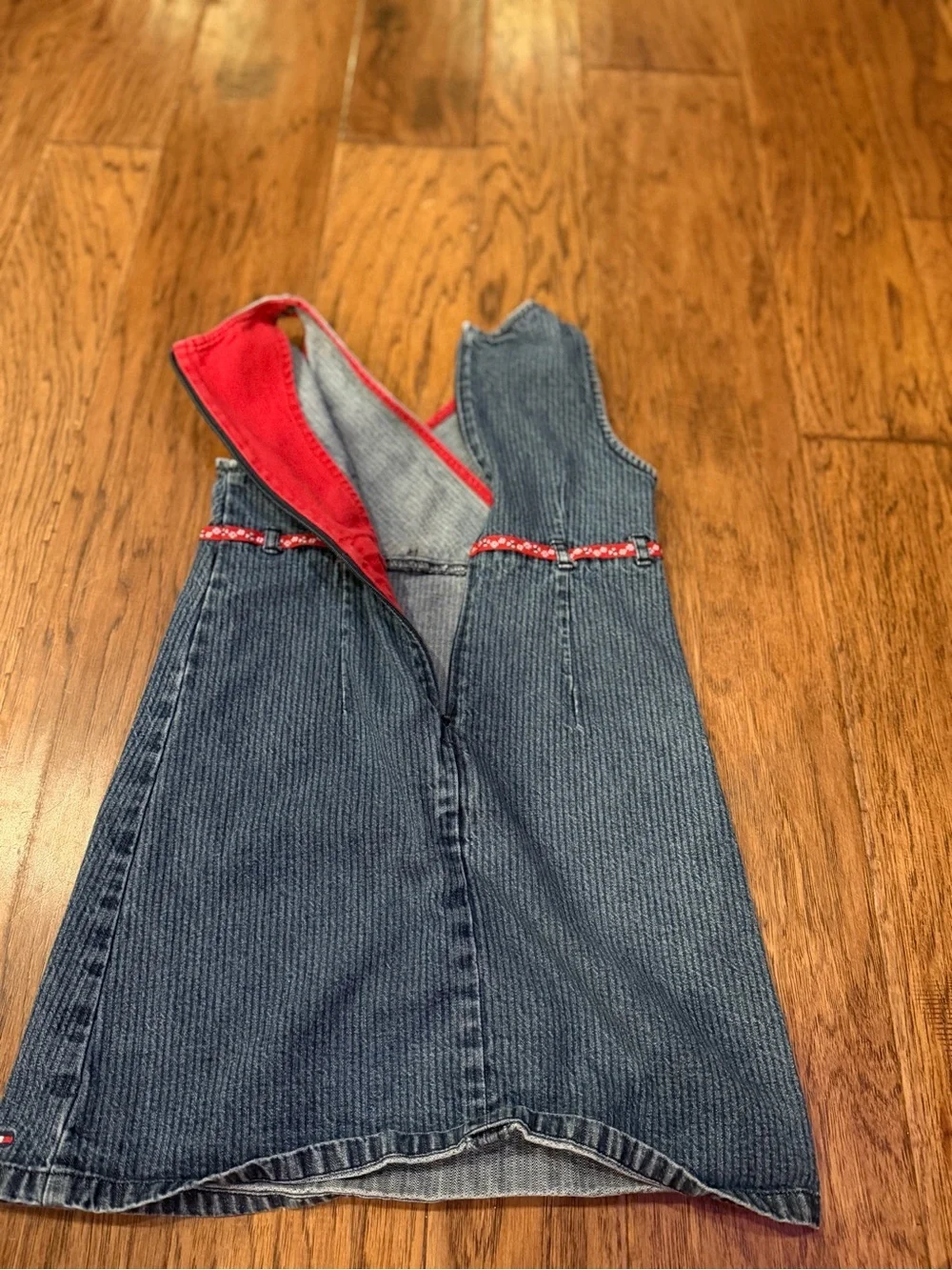 Vintage 2003 Tommy Hilfiger Denim Dress Girls Size 6 Y2K